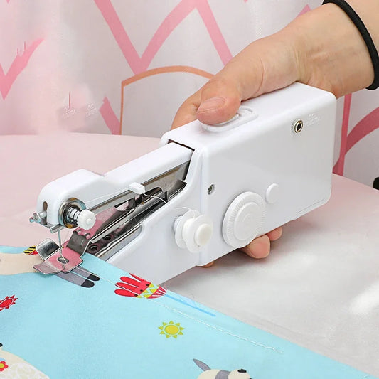Portable Sewing Machine Manual Handheld Rope-free Electric Quick Build DIY Apparel Supplies Arts Crafts Home Garden Mini
