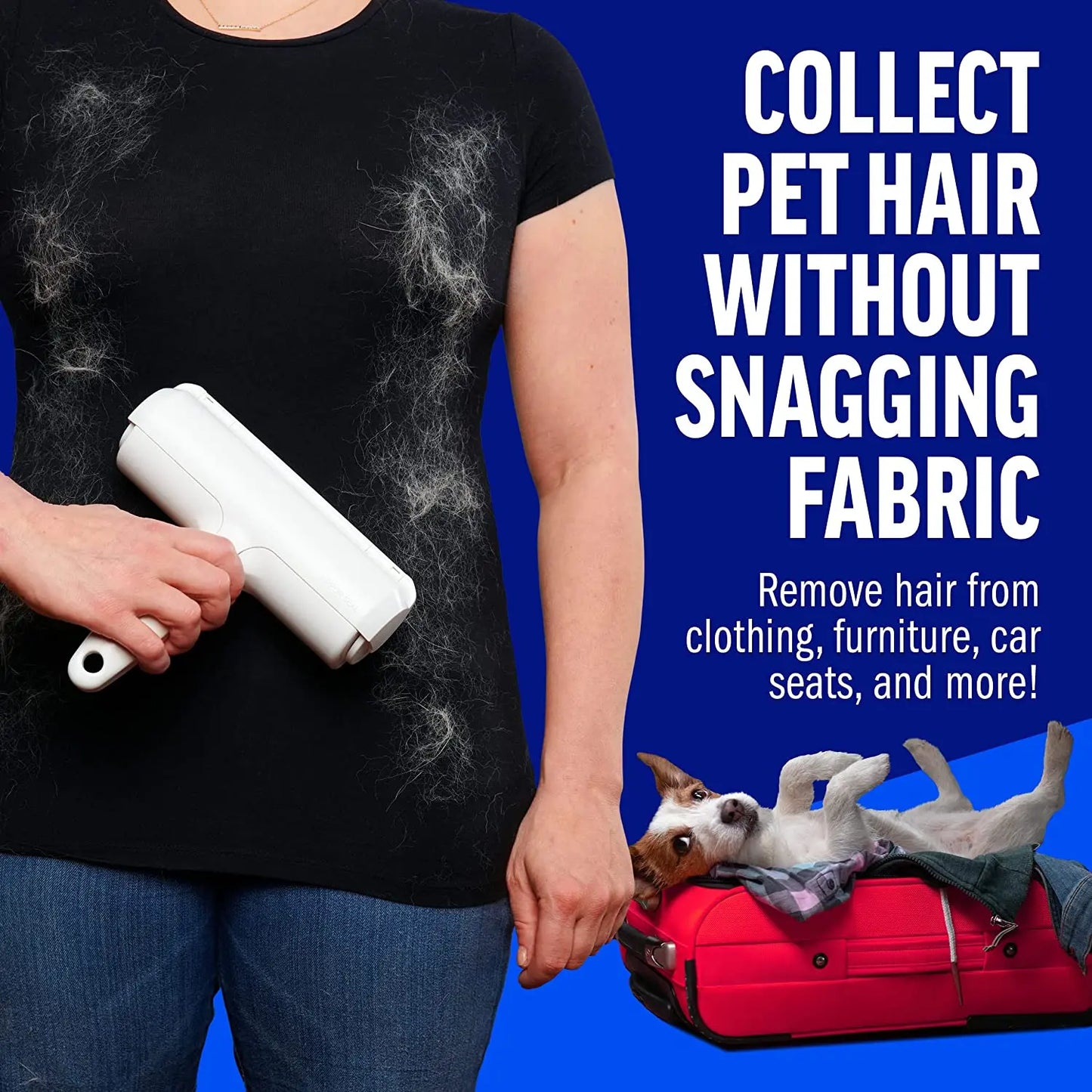 Roller Dépilateur Animaux – Base Auto-Nettoyante Chien & Chat