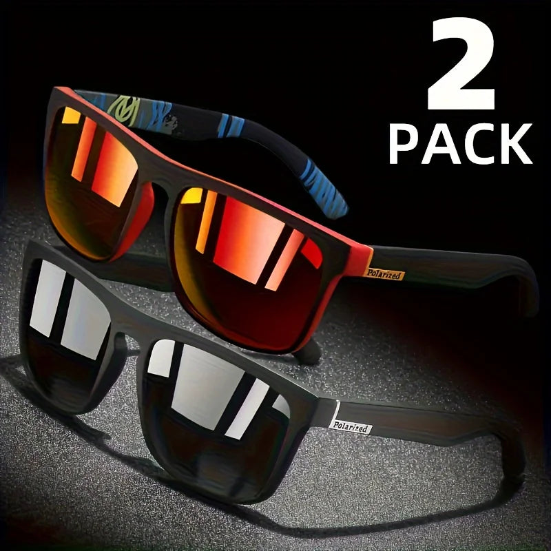 Pack 2 Lunettes de Soleil Polarisées – Anti-Reflets UV400