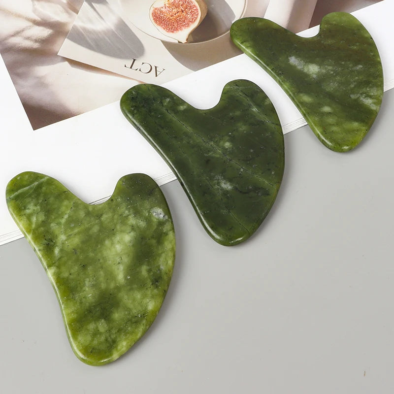 Gua Sha Jade Helu – Masseur Facial Naturel