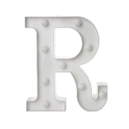 Alphabet Letter LED Lights Luminous Number Lamp Battery Warm Night Light for Home Wedding Birthday Christmas Party Decoration