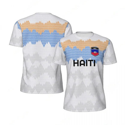 Haiti 2026 Football T-Shirt – 3D Flag Print Fan Outfit | Adults & Kids | Breathable | XXS-6XL