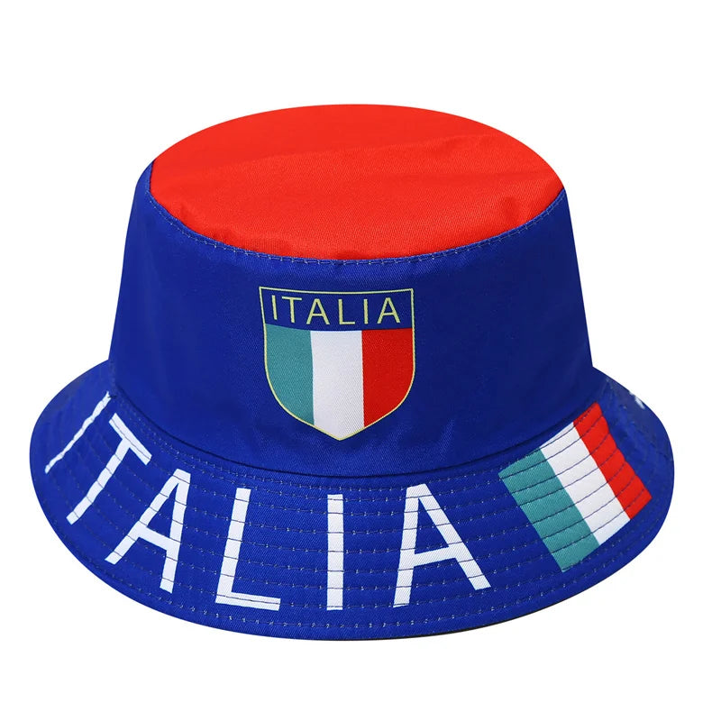 World Cup 2026 Reversible Bucket Hat – National Flag Fan Hat | 60+ Countries | Unisex | Sun Protection