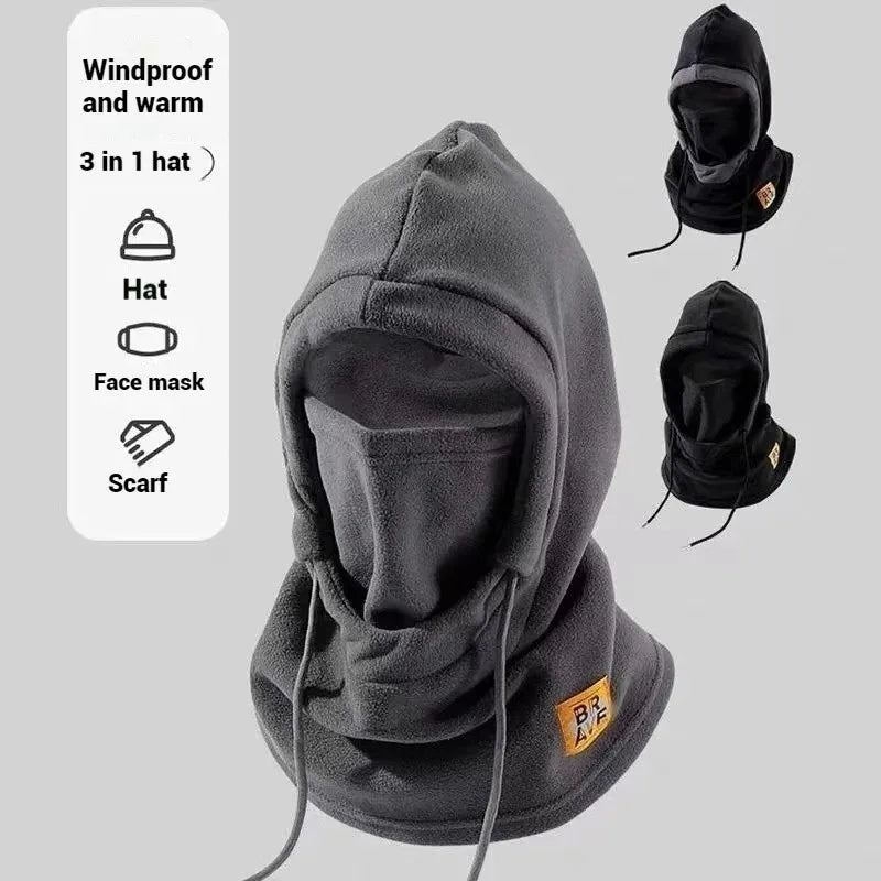 3-in-1 Winter Balaclava Hat – Windproof Fleece Mask & Neck Warmer for Men & Women (5 Colors)