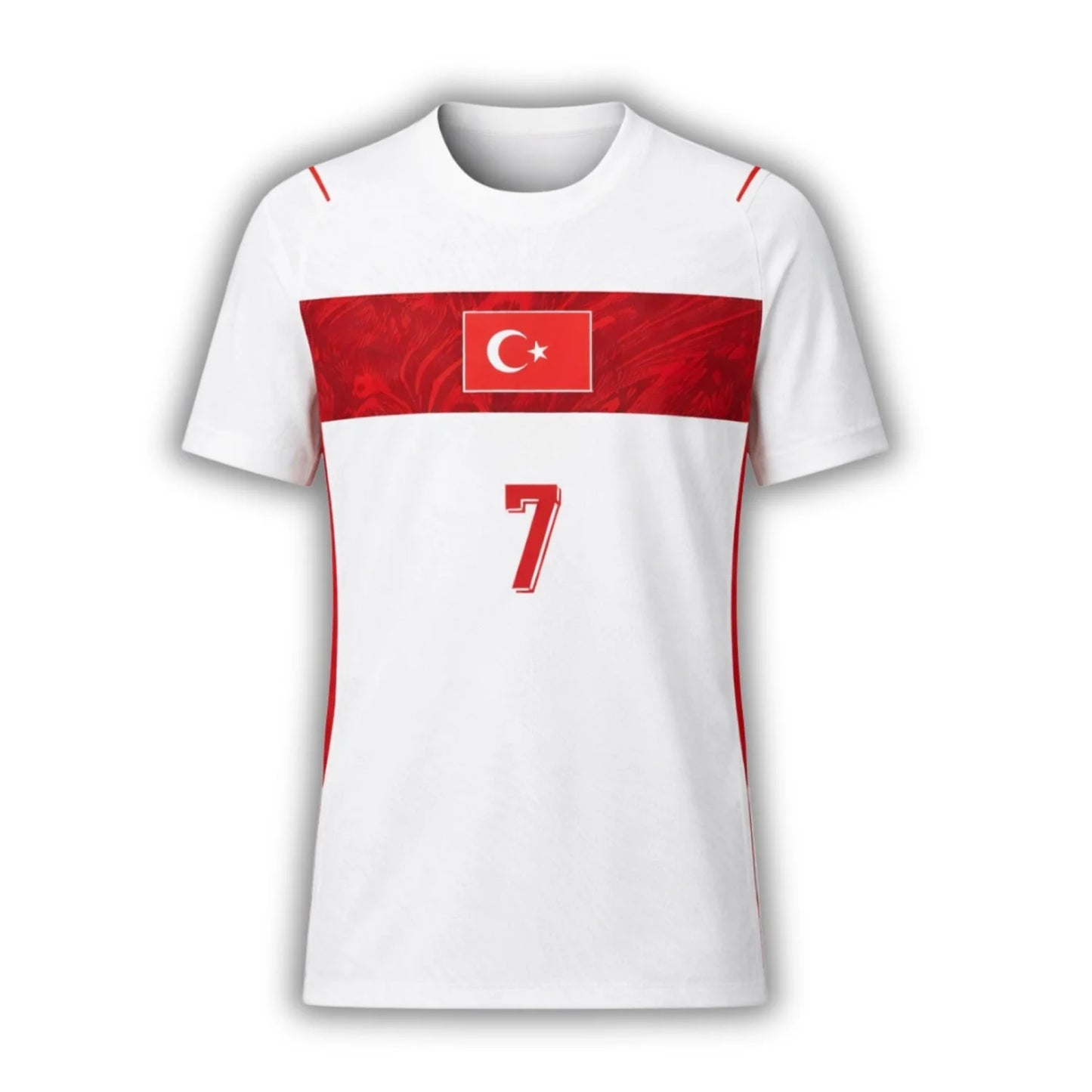 Türkiye Soccer Fan 3D T-Shirt 2026 – Number Football Jersey | Kids & Adults (100-160, S-6XL)