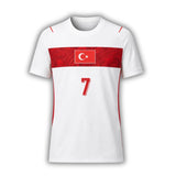 Türkiye Soccer Fan 3D T-Shirt 2026 – Number Football Jersey | Kids & Adults (100-160, S-6XL)