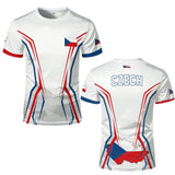 Czech Republic Flag T-Shirt – 3D Print Football Jersey | Unisex | XXS to 6XL