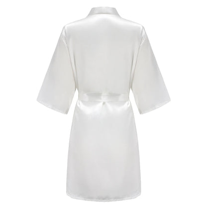Satin Silk Robes Plus Size Wedding Bathrobe Bride Bridesmaid Mother Maid of Honor Gown Women Clothing Sleepwear Sage Green