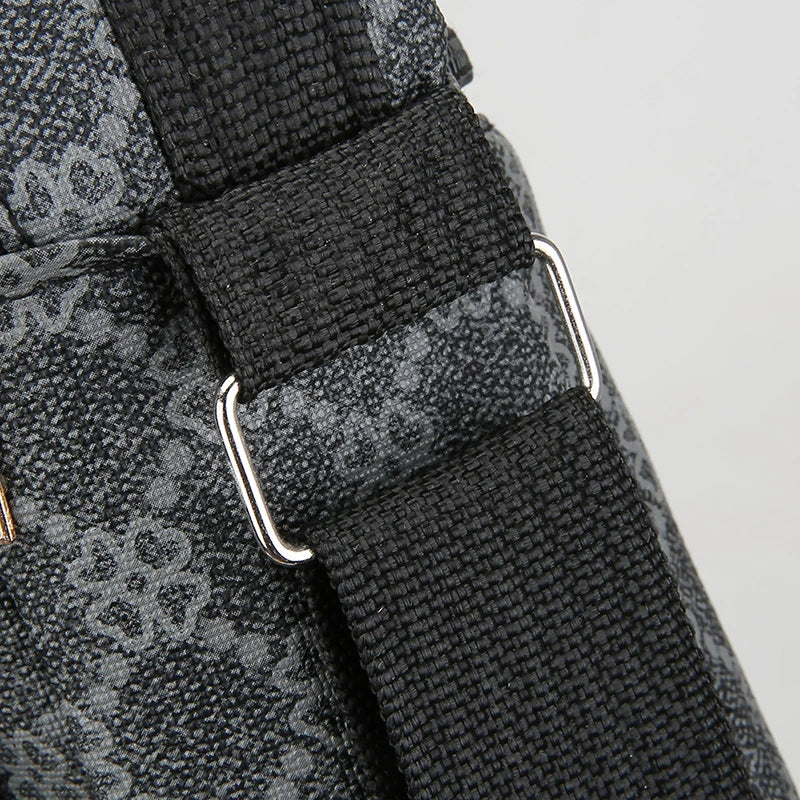 Men's Crossbody Bag Multi-Layer Large Capacity Waterproof Oxford Casual Business Shoulder Sling Messenger for TravelDailyCommute