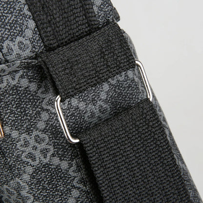 Men's Crossbody Bag Multi-Layer Large Capacity Waterproof Oxford Casual Business Shoulder Sling Messenger for TravelDailyCommute