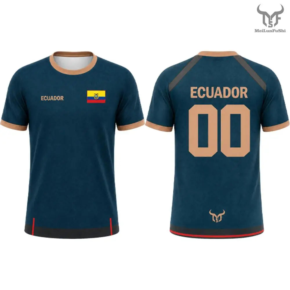 Ecuador Soccer Fan T-Shirt – Flag Print | World Cup 2026 | Men Women Kids (XXS-6XL)