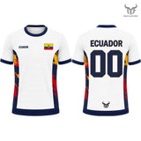 Ecuador Soccer Fan T-Shirt – Flag Print | World Cup 2026 | Men Women Kids (XXS-6XL)
