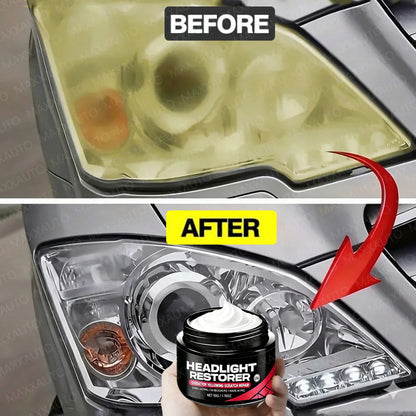 Professional Car Headlight Restoration Yellowing, Oxidation,Fogging Removes Automotive Front & Rear Light Polish Clean Care