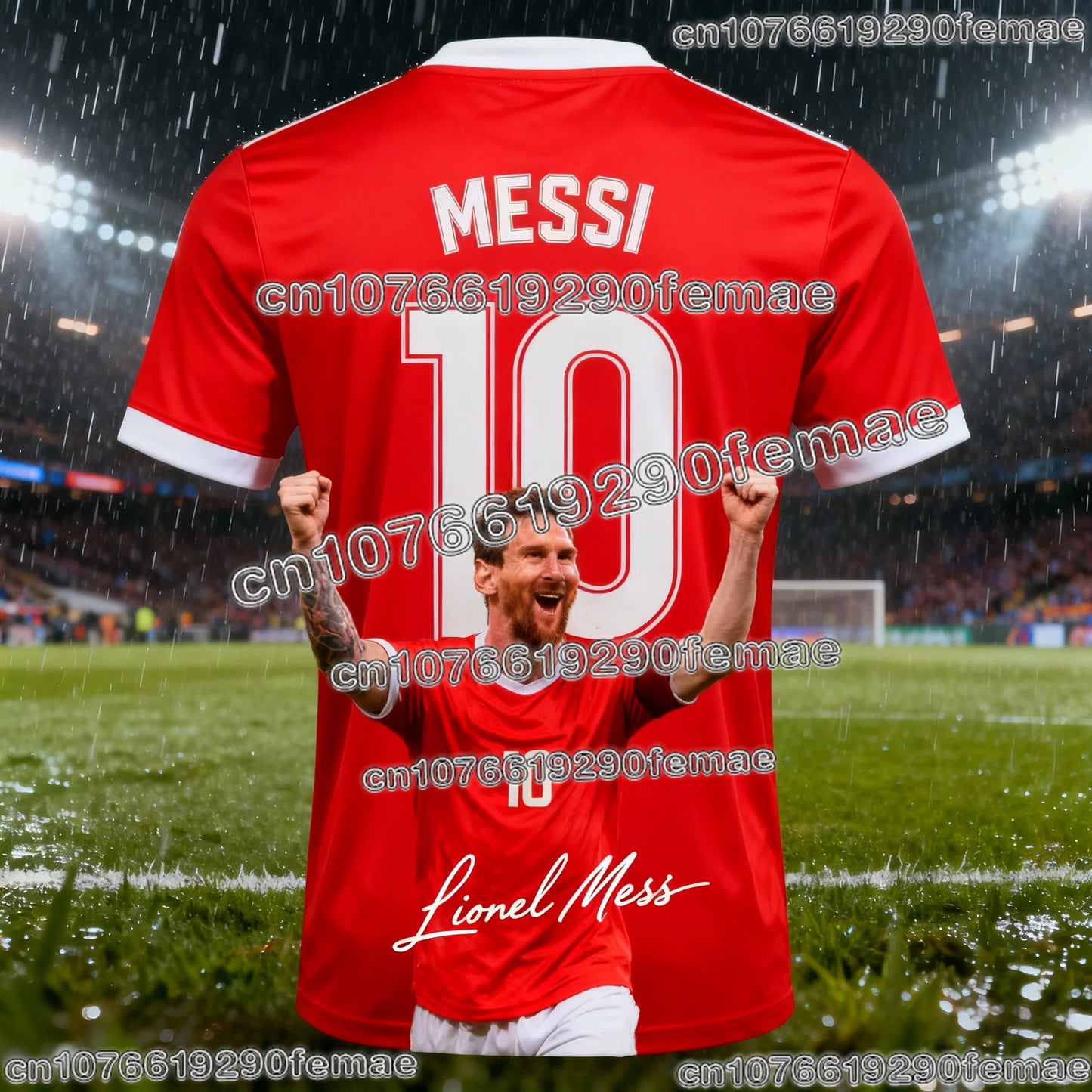 Messi #10 Fan Edition Football Jersey 2026 – Kids & Adults | Quick-Dry | World Cup
