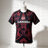 2026 Canada Football Jersey Sports Casual T-Shirt Breathable Quick Dry Elastic Daily Training Top for Family Matching Kids Tops