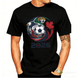 World Cup 2026 Soccer T-Shirt – USA Canada Mexico | Eagle & Jaguar Graphic Tee | XS to XXXL
