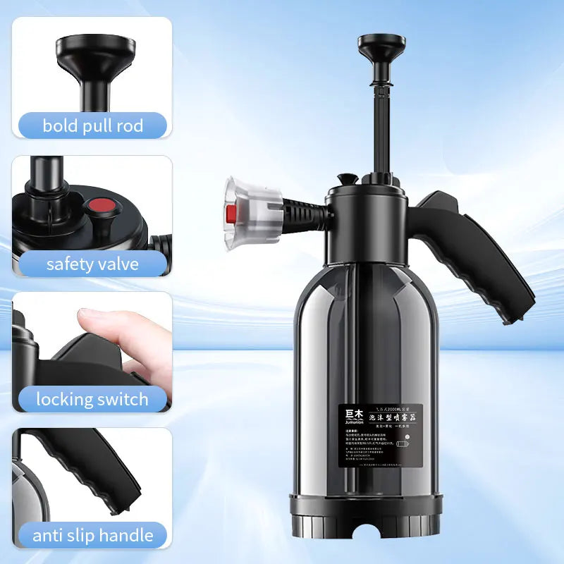 2L Car Foam Spray Lance – High Pressure Hand Pump for Auto, Home & Garden Cleaning