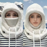 Winter Faux Fur Hat with Removable Face Mask – Windproof Cotton Trapper Hat for Men & Women (5 Colors)