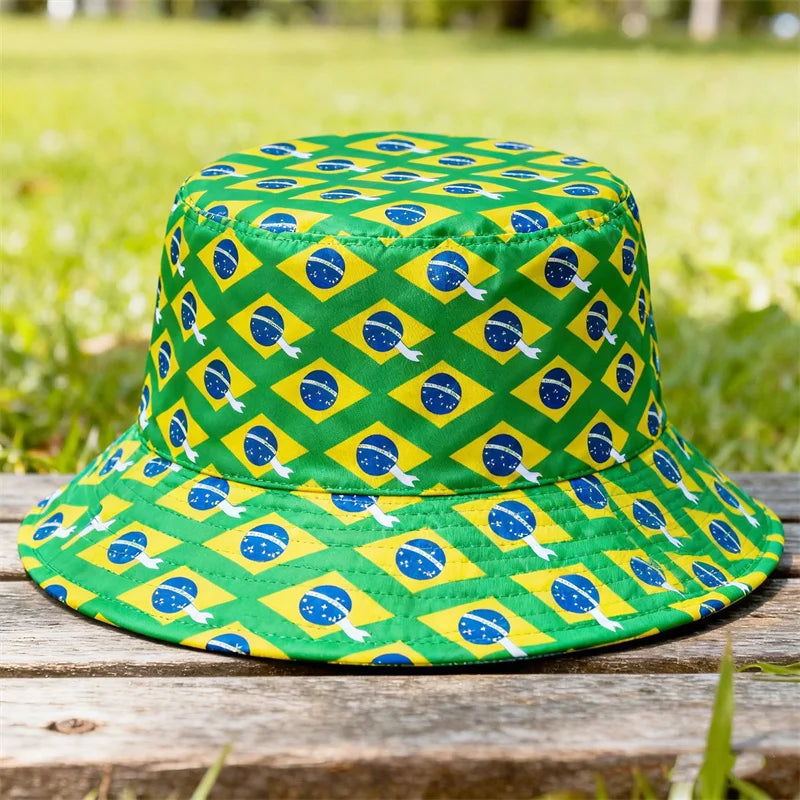 World Cup 2026 Reversible Bucket Hat – National Flag Fan Hat | 60+ Countries | Unisex | Sun Protection