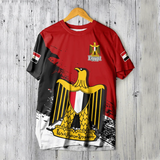 Egypt Flag 3D Print T-Shirt – Egyptian National Emblem | Oversized Unisex | XXS-4XL | World Cup 2026 Fan
