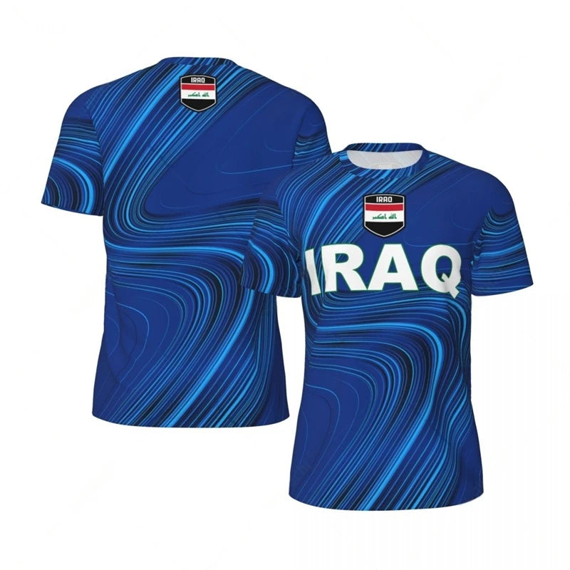 Iraq Flag 3D Print Fan T-Shirt 2026 – Oversized Streetwear | Kids & Adults | XXS-6XL | World Cup
