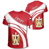Egypt Flag 3D Print T-Shirt – Egyptian National Emblem | Oversized Unisex | XXS-4XL | World Cup 2026 Fan