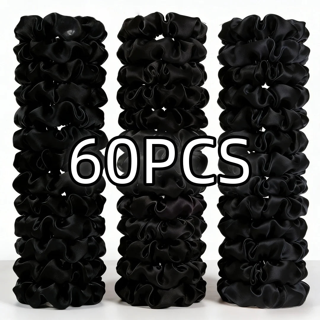 100/60/30/3/6pcs Multi Color Set Fashion Women's Small Intestine Hair ties Release scrunchies headwear scrunchy Accessories