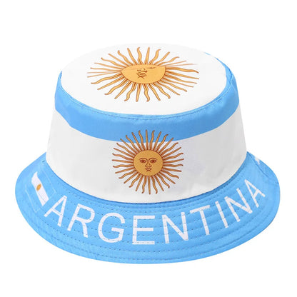 World Cup 2026 Reversible Bucket Hat – National Flag Fan Hat | 60+ Countries | Unisex | Sun Protection
