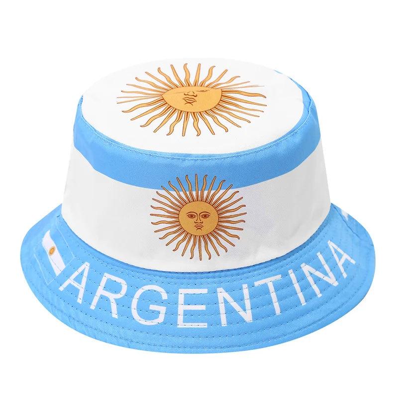 World Cup 2026 Reversible Bucket Hat – National Flag Fan Hat | 60+ Countries | Unisex | Sun Protection