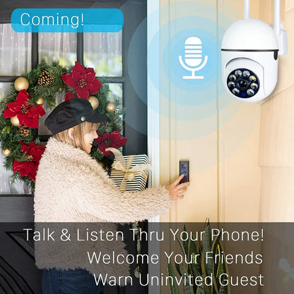 A7 Electronic WiFi Home Security Camera – 1080P 360° with Night Vision, Two-Way Audio & Motion Detection