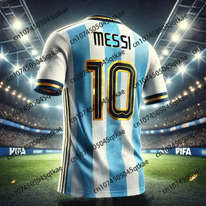 Messi #10 Graffiti 2-Piece Set 2026 – Jersey & Shorts | Oversize Unisex | Kids & Adults | World Cup