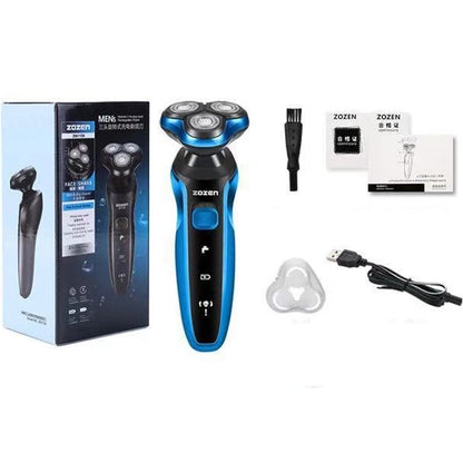 ZOZEN Electric Razor Electric Shaver Washable Rechargeable Body Hair Clipper Shaving Machine for Men Beard Trimmer Wet Dry Use