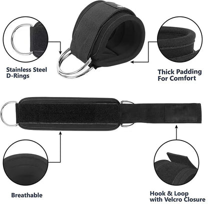 Ankle Straps Resistance Bands Set Fitness Workout Exercise Equipment Ankle Weight Yoga Elastic Fitness Band For Gym Man Woman