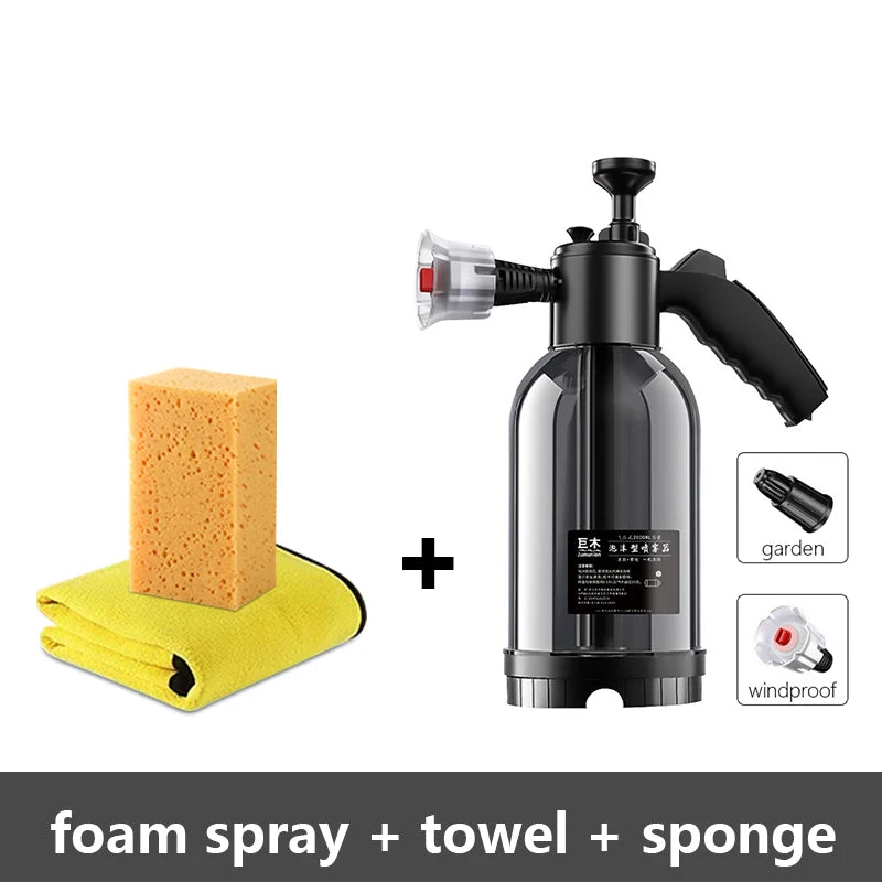 2L Car Foam Spray Lance – High Pressure Hand Pump for Auto, Home & Garden Cleaning