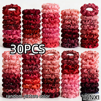 100/60/30/3/6pcs Multi Color Set Fashion Women's Small Intestine Hair ties Release scrunchies headwear scrunchy Accessories