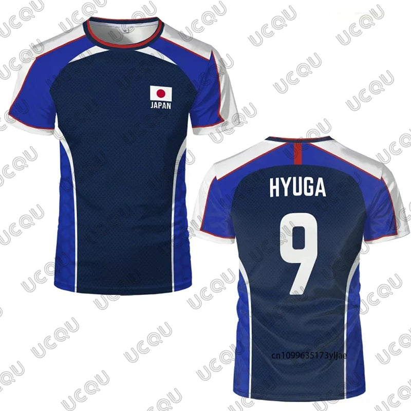 Japan Football Fan Jersey 2026 – Anime Style 3D Print | Quick-Dry | Kids & Adults | World Cup 2026