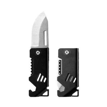 Key Chain Pendant Compact Bottle Opener Pocket Knife Outdoor Folding Knife For Camping Fishing Keyring