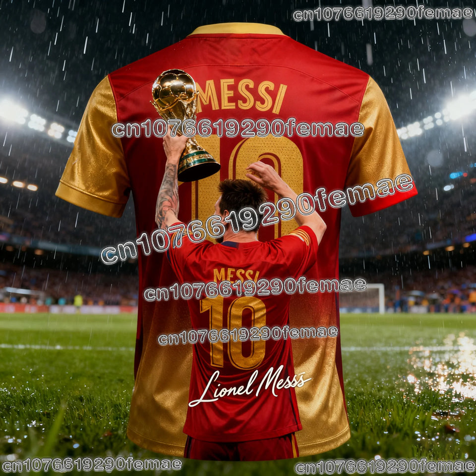Messi #10 Fan Edition Football Jersey 2026 – Kids & Adults | Quick-Dry | World Cup