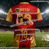 Messi #10 Fan Edition Football Jersey 2026 – Kids & Adults | Quick-Dry | World Cup