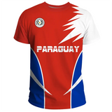 Paraguay Flag 3D Print T-Shirt 2026 – National Emblem Graphic Tee | Unisex | Kids & Adults (100-160, XXS-6XL)