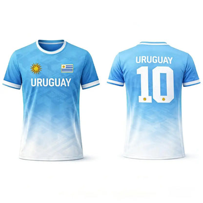 Uruguay Football Jersey T-Shirt 2026 – 3D Flag Print | Unisex | Quick-Dry | XXS to 6XL