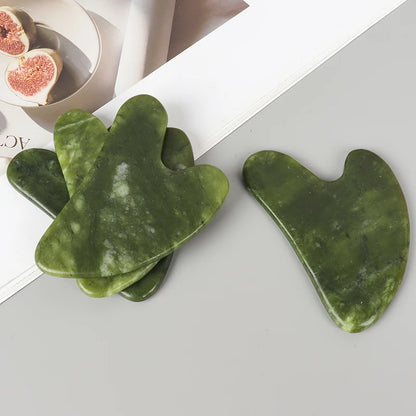 Gua Sha Jade Helu – Masseur Facial Naturel