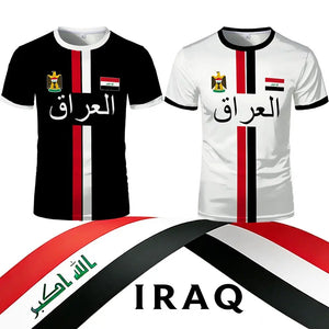 Iraq Football Jersey T-Shirt 2026 – Quick-Dry Streetwear | Unisex | XXS-6XL | World Cup Fan