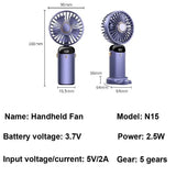 Mini Ventilateur Portable Rechargeable – Electronic USB Fan