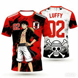 Japan One Piece Luffy Football Jersey 2026 – Quick-Dry Fan Shirt | 6 Designs | Men | World Cup 2026