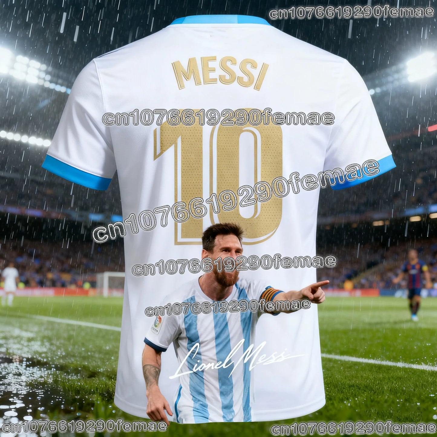 Messi #10 Fan Edition Football Jersey 2026 – Kids & Adults | Quick-Dry | World Cup