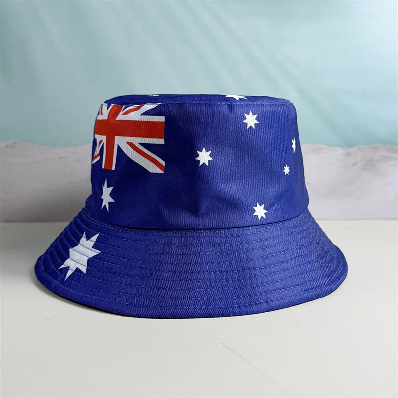 World Cup 2026 Reversible Bucket Hat – National Flag Fan Hat | 60+ Countries | Unisex | Sun Protection