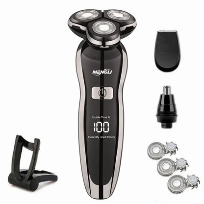 ZOZEN Electric Razor Electric Shaver Washable Rechargeable Body Hair Clipper Shaving Machine for Men Beard Trimmer Wet Dry Use