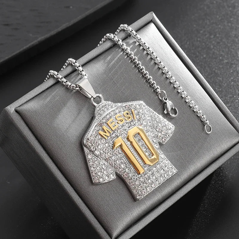 Exquisite Creative Bubble Letter Xo Inlaid White Zircon Pendant Necklace Men\\'s Fashion Casual Party Jewelry Holiday Gifts
