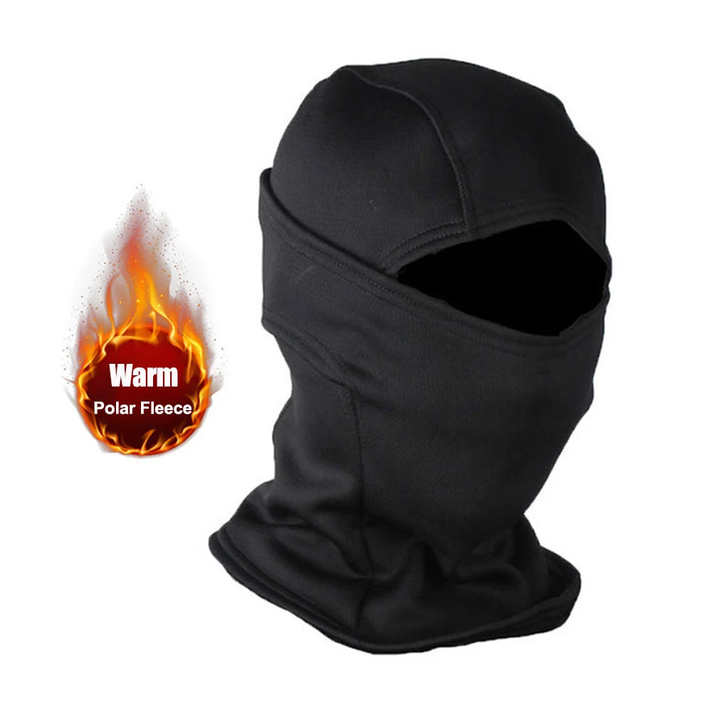 Winter Fleece Warm Camouflage Balaclava Outdoor Cold-proof Ski Cycling Full Face Mask Motorcycle Mask Helmet Lining